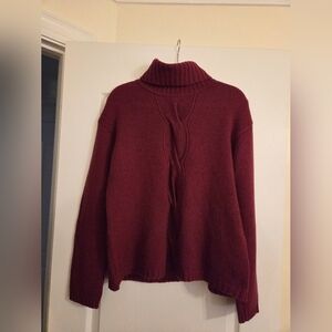EUC Garnet Hill Cashmere Turtleneck L